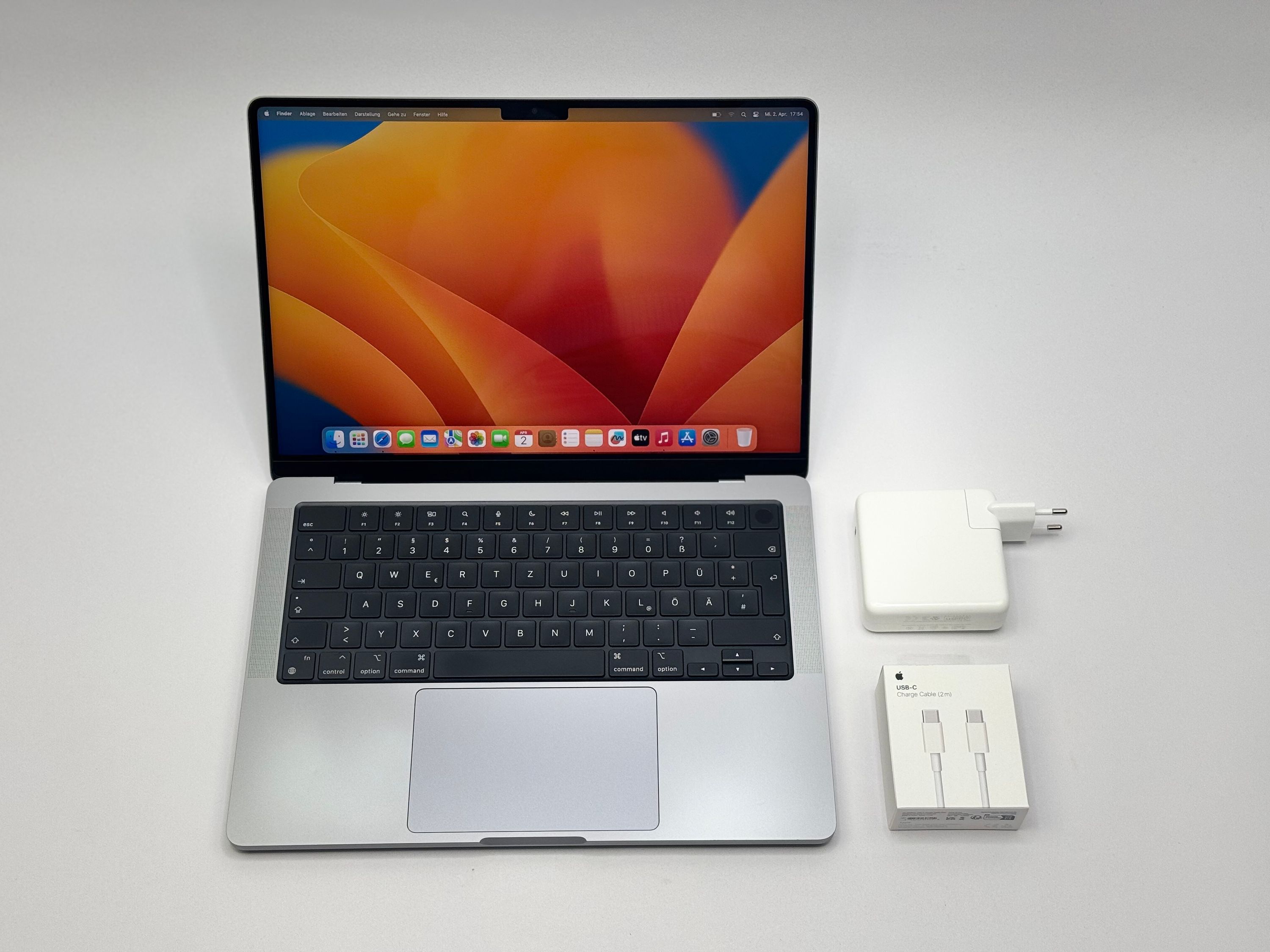 Apple MacBook Pro 14“ M1 PRO 8C CPU 14C GPU 512 GB SSD 32 GB Ram 2021 SPACE GREY